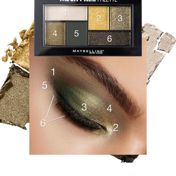 NWT Green Makeup Kit-Maybelline “Urban Jungle” Palette & Urban Decay Glitter - Picture 6 of 12
